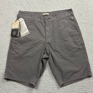 New Napapijri Geographic Shorts Mens 29 Gray Nakuro 2 Outdoor 9" Inseam